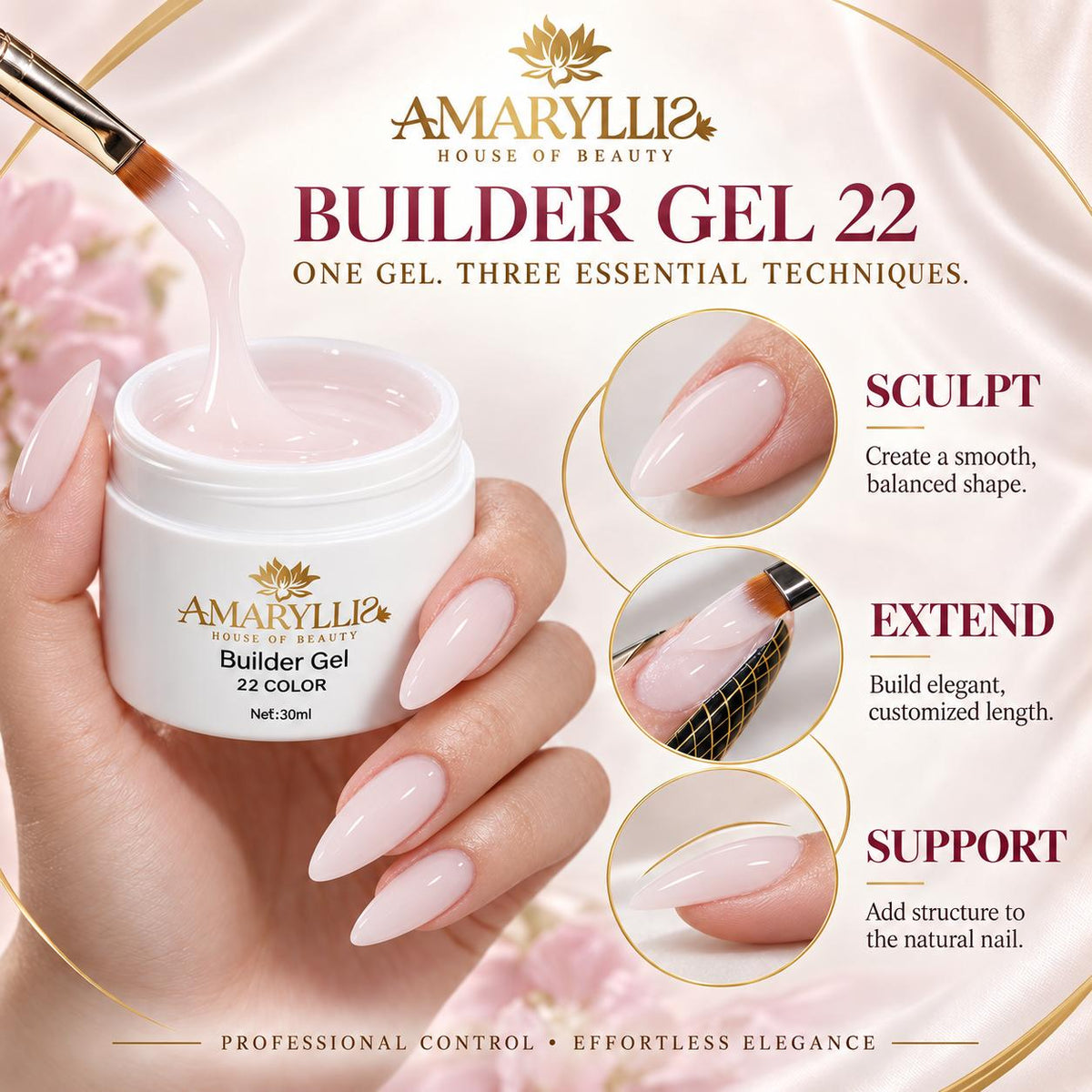 Amaryllis House of Beauty Builder Gel Ballet Pink-22
