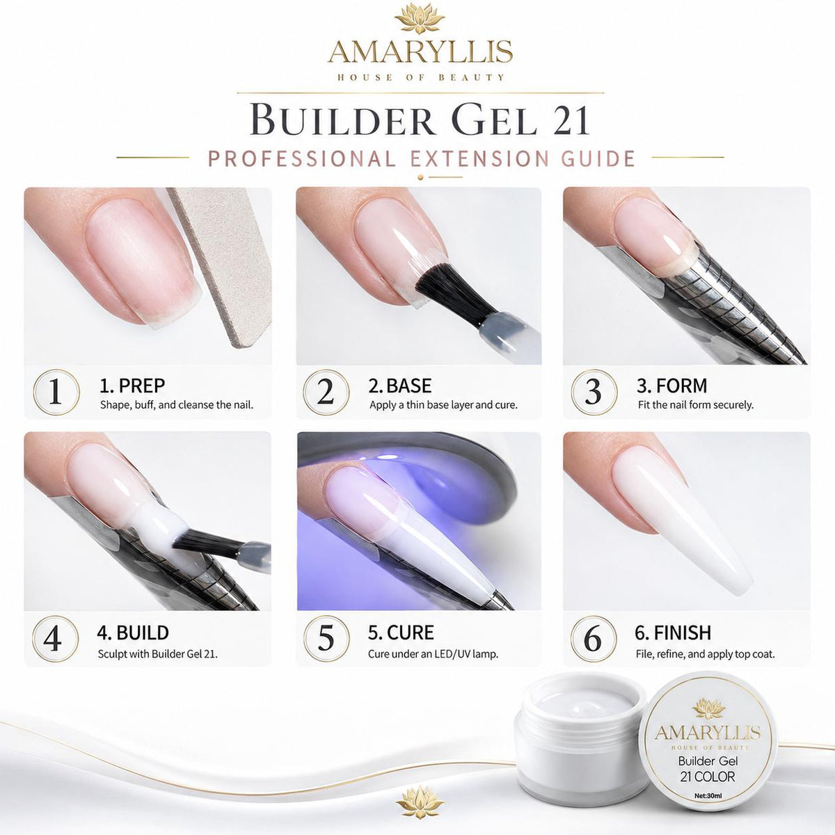 Amaryllis House of Beauty Builder Gel Milk Bath-21