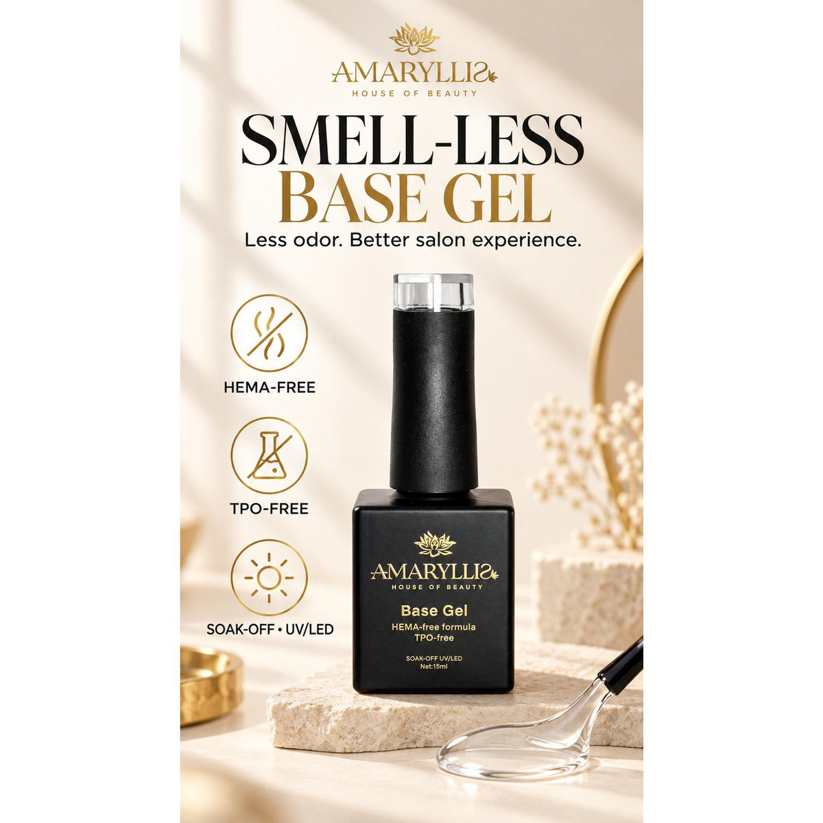 Amaryllis House of Beauty Crystal Base Gel 15 ml