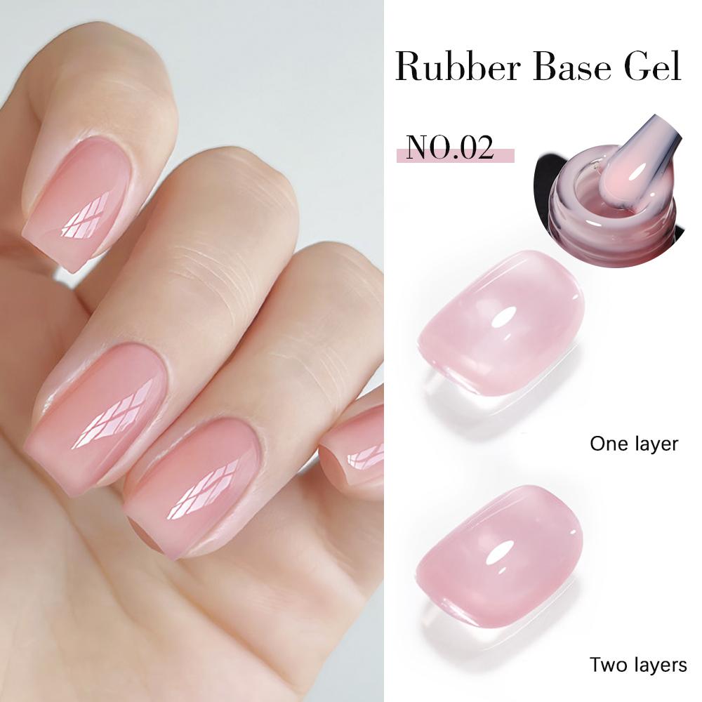 Amaryllis House of Beauty Base Gel 02 Soft Pink HEMA-Free TPO-Free Soak-Off UVLED 15ml Nail Nail Art