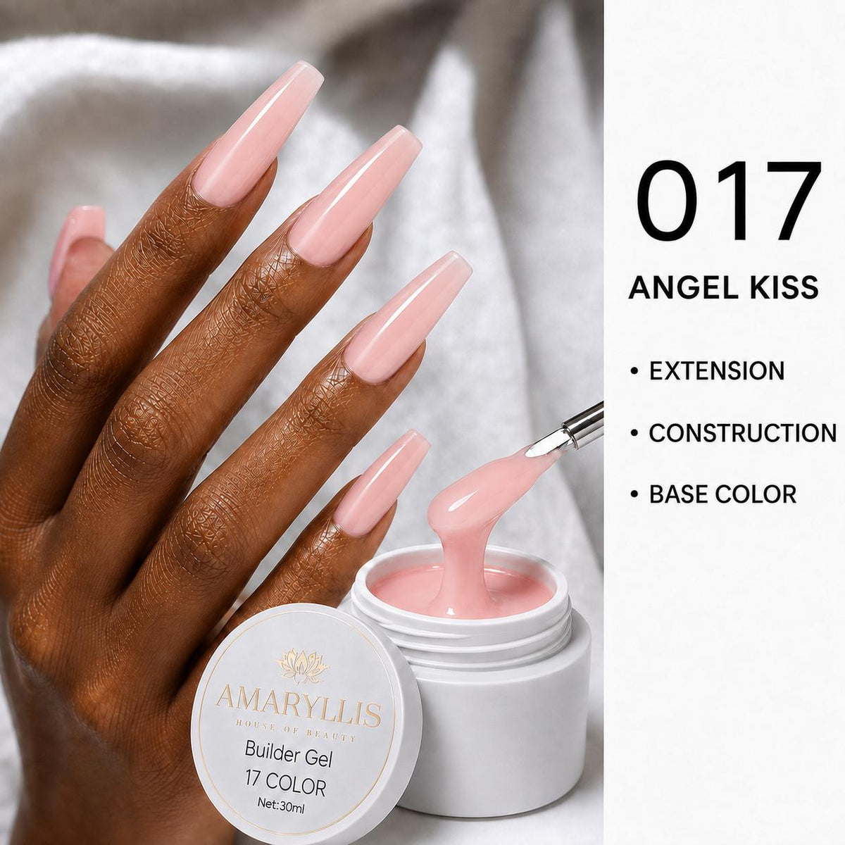 Amaryllis House of Beauty Builder Gel Angel Kiss-17