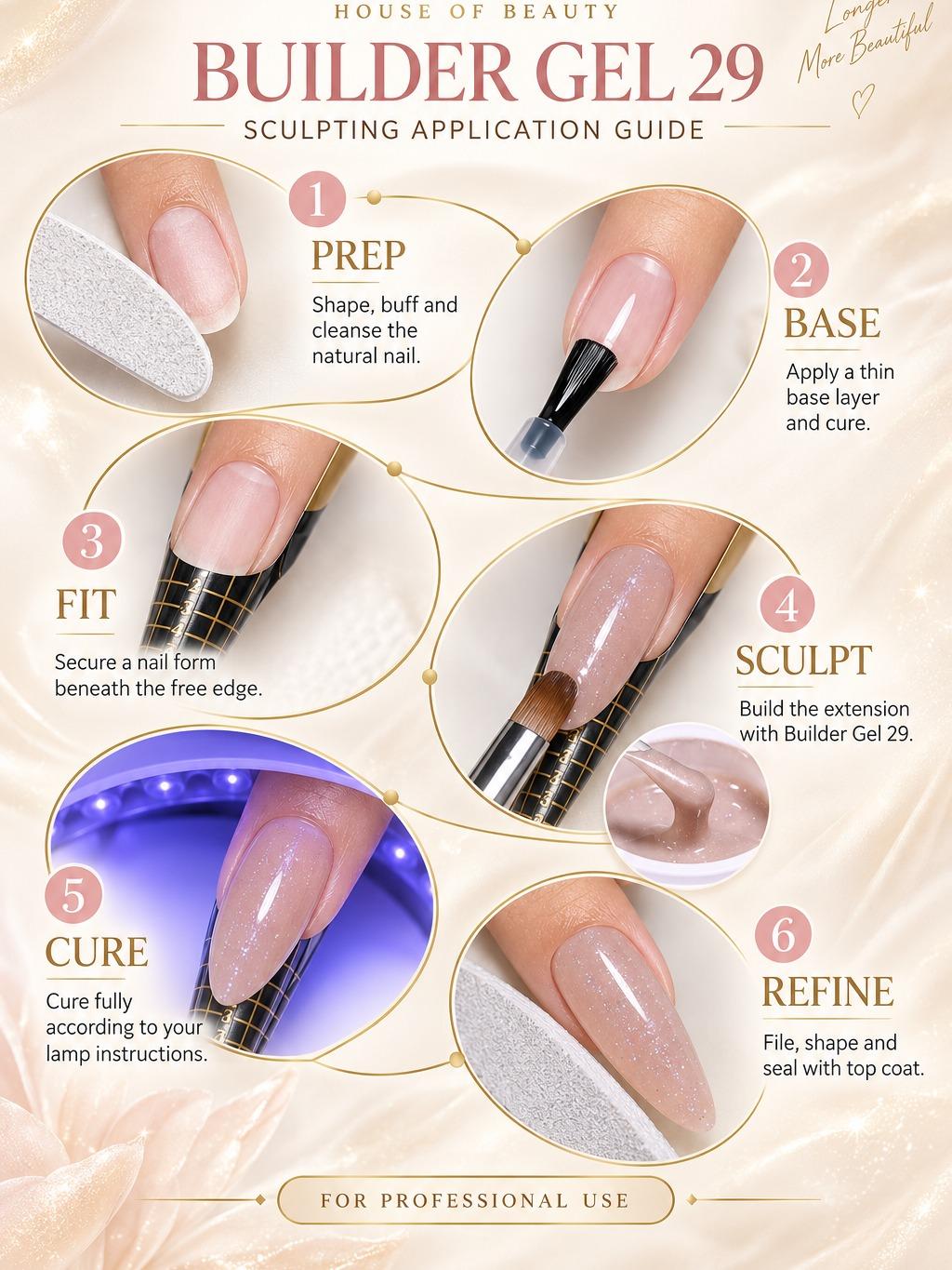 Amaryllis House of Beauty Builder Gel Champagne Dust-29