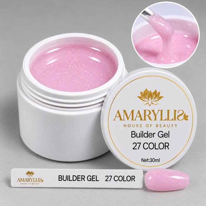 Amaryllis House of Beauty Builder Gel Pink Stardust-27