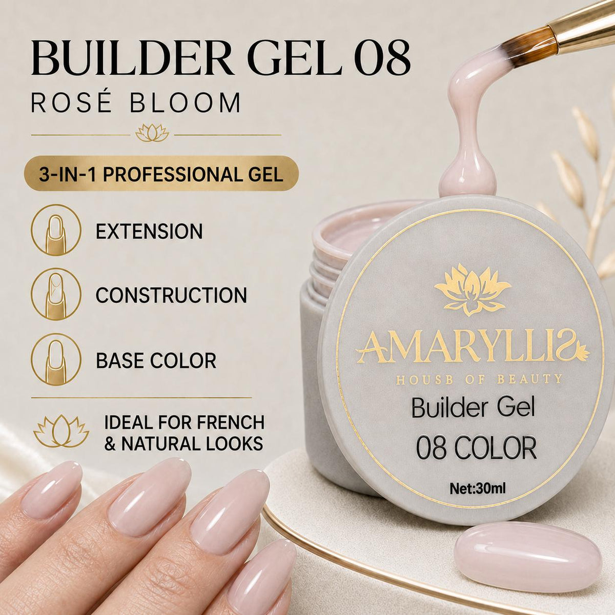Amaryllis House of Beauty Builder Gel Rosé Bloom-08