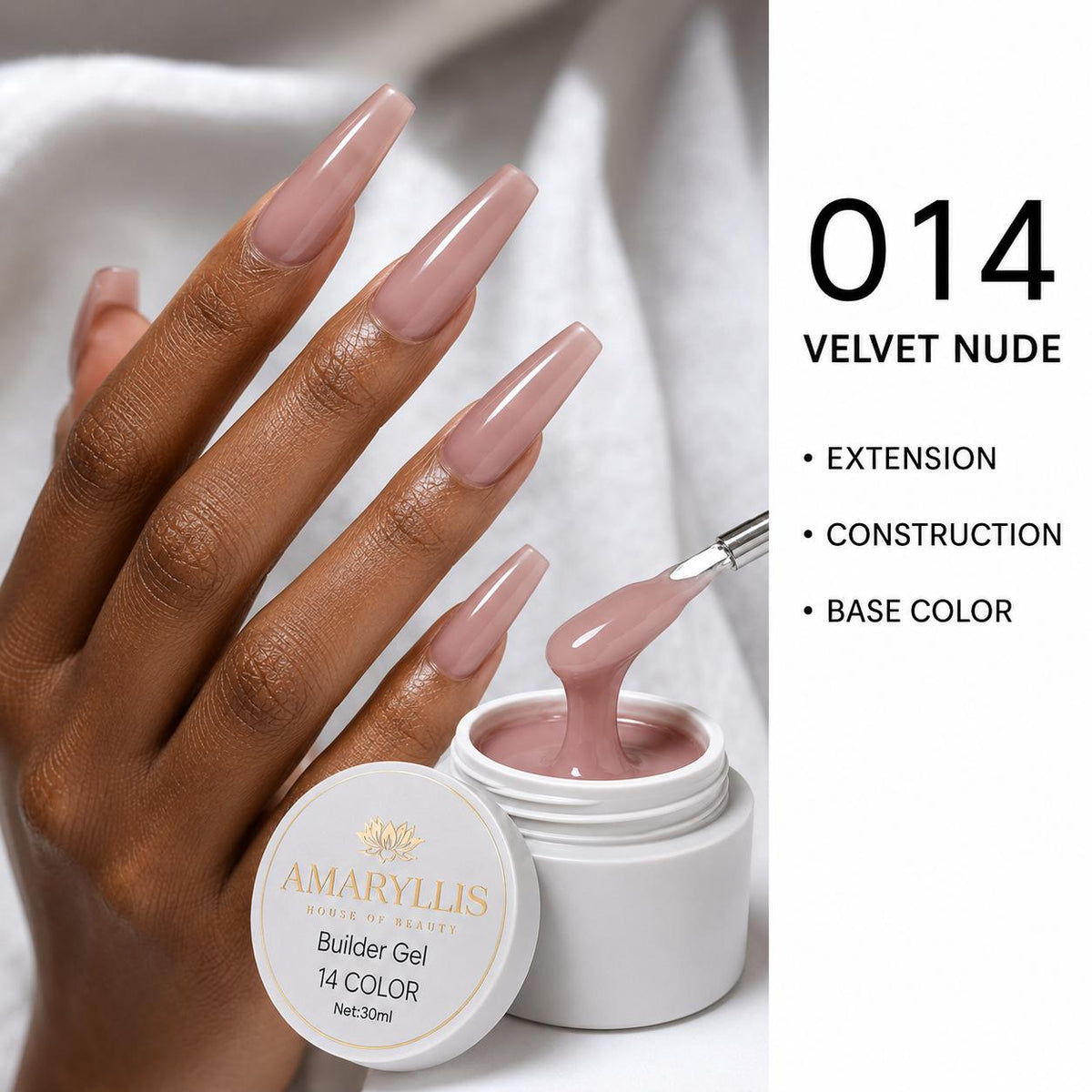 Amaryllis House of Beauty Builder Gel Velvet Nude-14