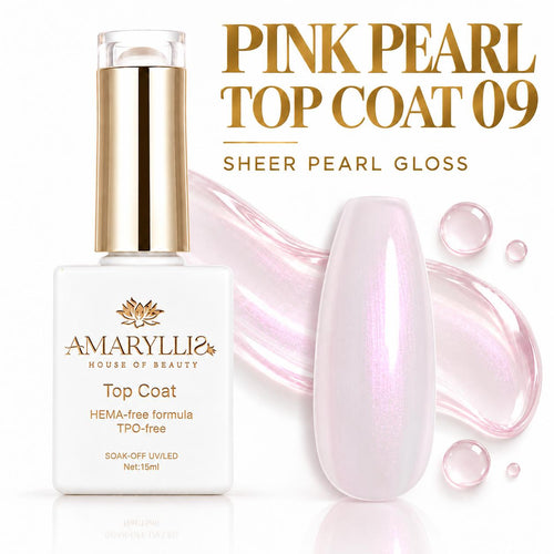 Amaryllis House of Beauty Pink Pearl Top Coat 09, 15 mL