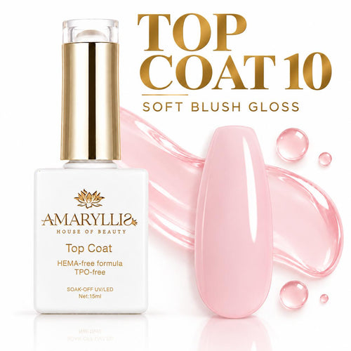 Amaryllis House of Beauty Rosy Top Coat 10, 15 mL