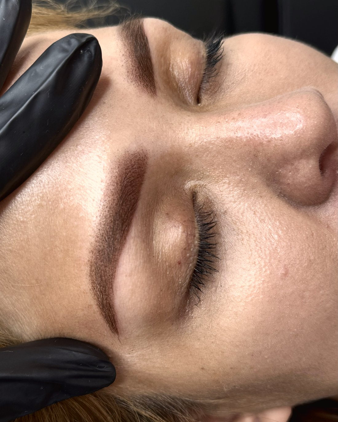 Cejas powder suaves, resultado recién hecho